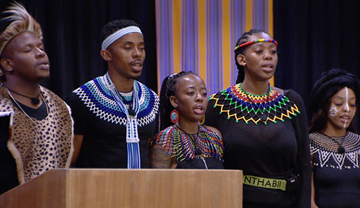 Big Brother Mzansi 2022 (Season 3) housemates win Week 6 Wager Task Presentation.