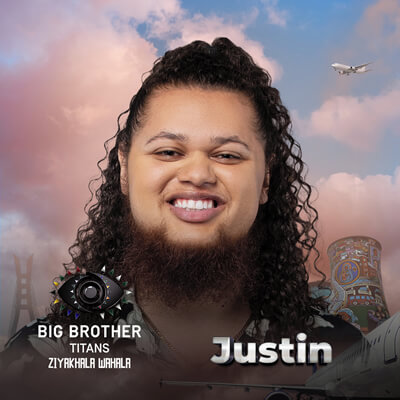 Justin Peters - Big Brother Titans Season 1 Housemates in 2023.
